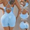 SEJ12642 - ENTERIZO CORTO CON CONTROL DE ABDOMEN Y LEVANTA GLUTEOS (1 PZA)