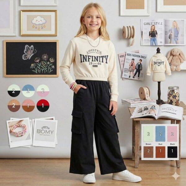 D3770 - CONJUNTO "INFINITY" PREMIUM PARA NIÑA y NIÑO (1 CONJUNTO)