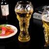 LU88501 - VASO CERVECERO CHICO DE VIDRIO EN FORMA DE LA "COPA DEL MUNDO" (1 PZA)
