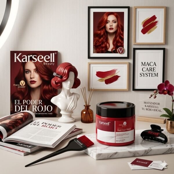 KSRED - MASCARILLA MATIZADORA "KARSEELL" COLOR ROJO (1 PZA)