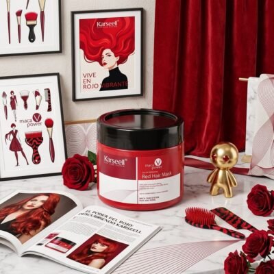 KSRED - MASCARILLA MATIZADORA "KARSEELL" COLOR ROJO (1 PZA)