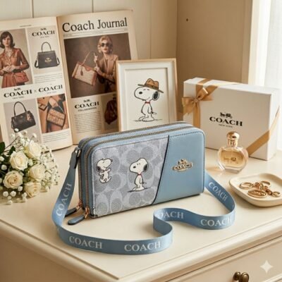 C1318 - CARTERA/CROSSBODY CON DOBLE CIERRE x "COACH" (1 PZA)