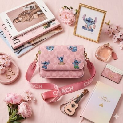 C1151 - CROSSBODY DE PERSONAJES y CHERRY x "COACH" (1 PZA)