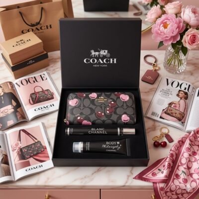 LH-128 - SET DE CARTERA x "COACH" (1 SET)