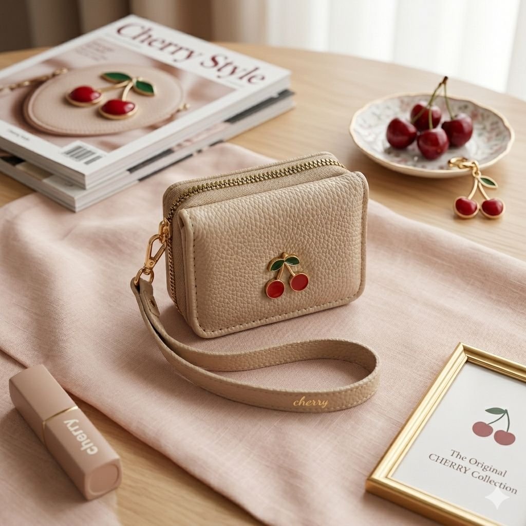 WXL-214 - MONEDERO x "CHERRY" POR TERCIA ( 3 PIEZAS) - Imagen 6