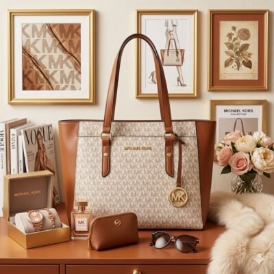 9811 - BOLSA x "MICHAEL KORS" CON COLGANTE "MK" (1 PZA)