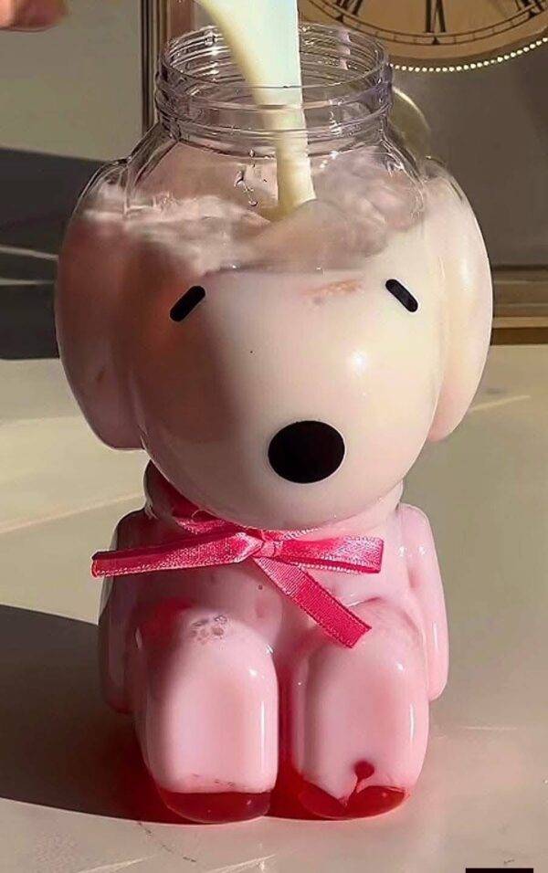 LU12345 - VASO GRANDE CON STICKERS x "SNOOPY" (1 PZA)