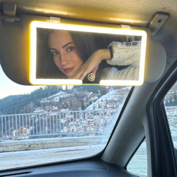 RSD-466 - ESPEJO CON LUZ LED PARA AUTO (1 PZA)