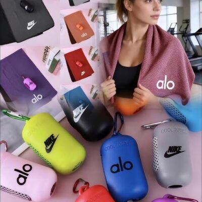 LU2492 - TOALLA PORTATIL PARA EL GYM x "NIKE y ALO" (1 PZA)