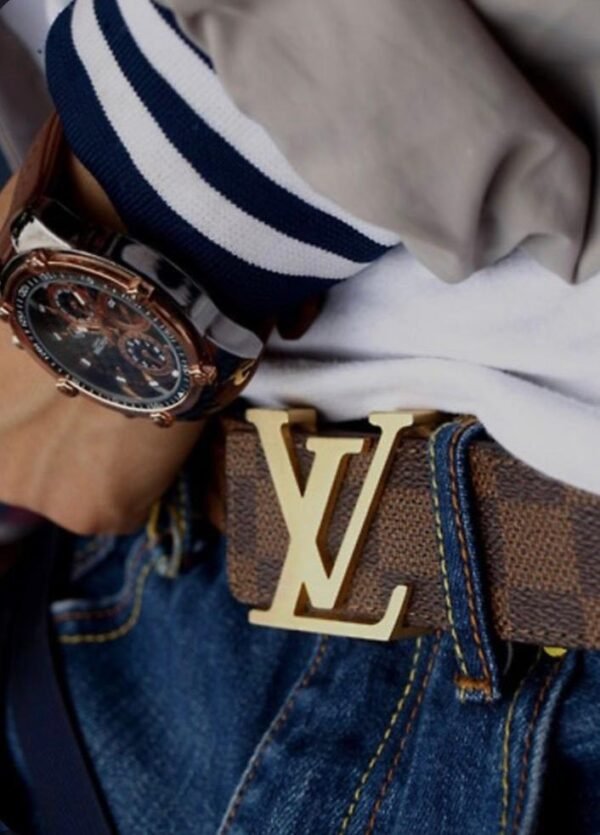 CC073 - CINTURON x "LOUIS VUITTON y GUCCI" PARA CABALLERO (1 PZA)