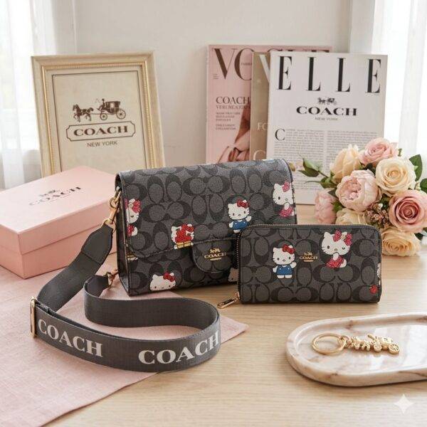K2707 - CROSSBODY CON CARTERA DE "PERSONAJES" x "COACH" (1 PZA)