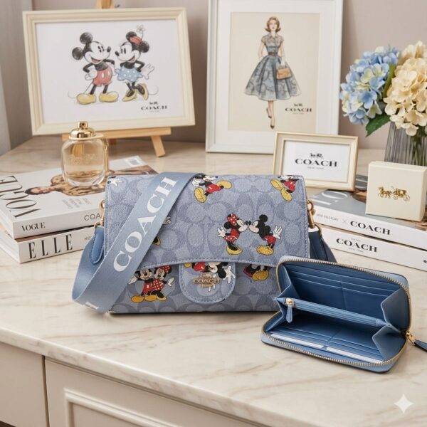 K2707 - CROSSBODY CON CARTERA DE "PERSONAJES" x "COACH" (1 PZA)