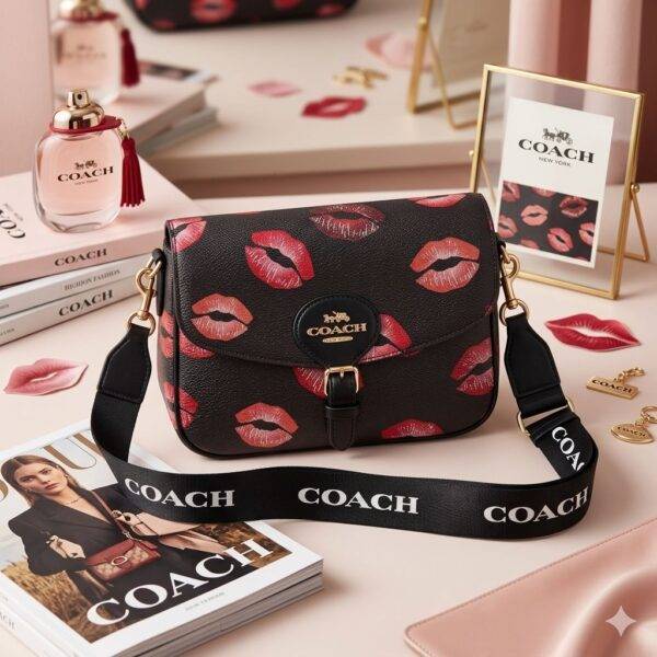 0376 - CROSSBODY PREMIUM "SNOOPY, CHERRY y LIPS" x "COACH" (1 PZA)