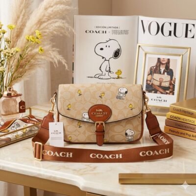 0376 - CROSSBODY PREMIUM "SNOOPY, CHERRY y LIPS" x "COACH" (1 PZA)