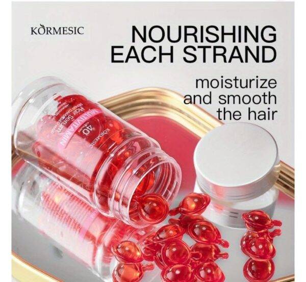 EXFH8007 - FRASCO DE 40 CAPSULAS DE MULTIVITAMINAS PARA EL CABELLO x "KORMESIC" (1 FRASCO)