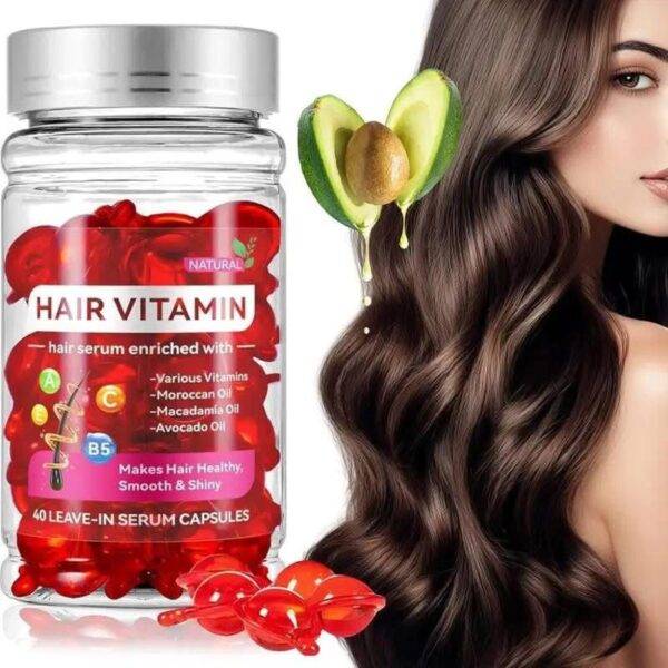 EXFH8007 - FRASCO DE 40 CAPSULAS DE MULTIVITAMINAS PARA EL CABELLO x "KORMESIC" (1 FRASCO)