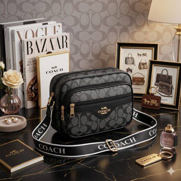 LK2745 - CROSSBODY CON 3 COMPARTIMIENTOS x "COACH" (1 PZA)