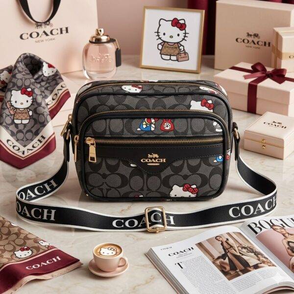 LK2745 - CROSSBODY CON 3 COMPARTIMIENTOS x "COACH" (1 PZA)