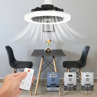 LU4478 - FOCO VENTILADOR CON CONTROL REMOTO (1 PZA)