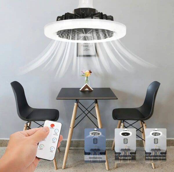 LU4478 - FOCO VENTILADOR CON CONTROL REMOTO (1 PZA)