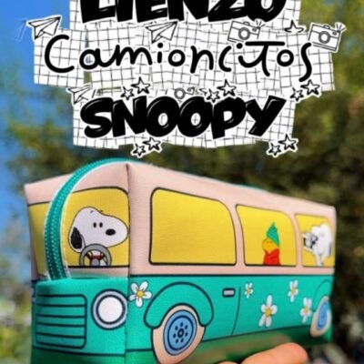 S1 - LAPICERA/COSMETIQUERA x "SNOOPY" POR TERCIA (3 PIEZAS)