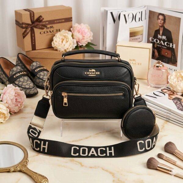 PL01188 - CROSSBODY CON 4 COMPARTIMIENTOS Y CON MONEDERO x "COACH" (1 PZA)