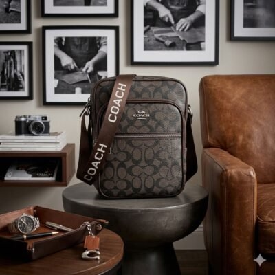 S917-940 - BANDOLERA CON CIERRE FRONTAL PARA CABALLERO x "COACH" (1 PZA)