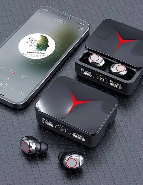 8690 - AUDIFONOS CON ESTUCHE DE CARGA "M90 PRO" (1 PZA)