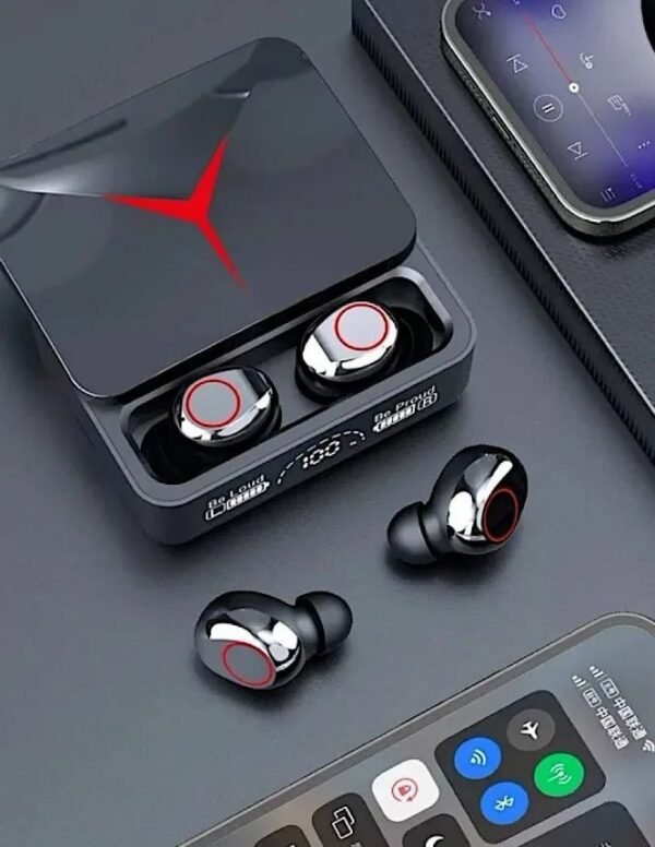 8690 - AUDIFONOS CON ESTUCHE DE CARGA "M90 PRO" (1 PZA)