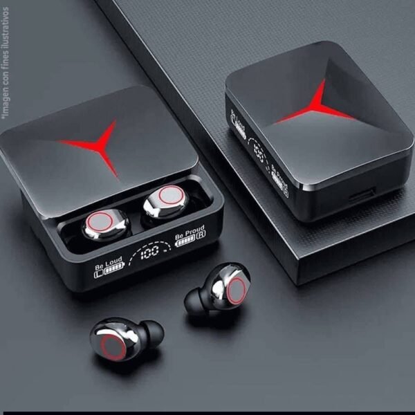 8690 - AUDIFONOS CON ESTUCHE DE CARGA "M90 PRO" (1 PZA)