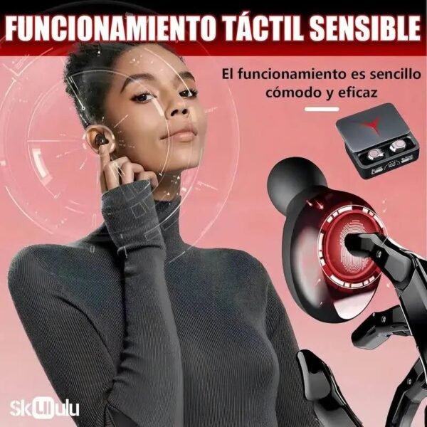 8690 - AUDIFONOS CON ESTUCHE DE CARGA "M90 PRO" (1 PZA)