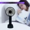 14442 - MINI VENTILADOR RECARGABLE DE MANO Y CON BASE (1 PZA)