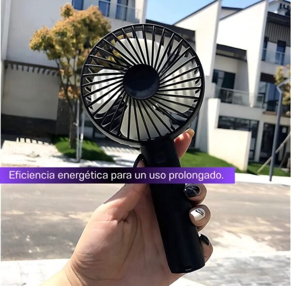 14442 - MINI VENTILADOR RECARGABLE DE MANO Y CON BASE (1 PZA)