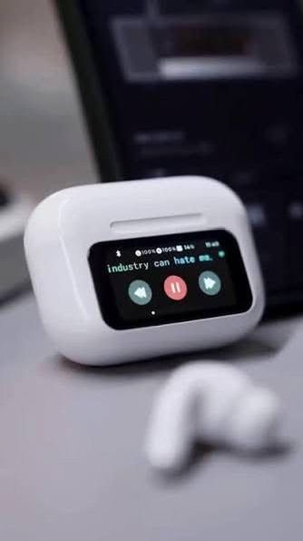 20 - AUDIFONOS "AIRPODS" "A9 PRO" CON PANTALLA TACTIL (1 PZA)