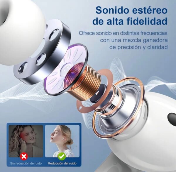 20 - AUDIFONOS "AIRPODS" "A9 PRO" CON PANTALLA TACTIL (1 PZA)