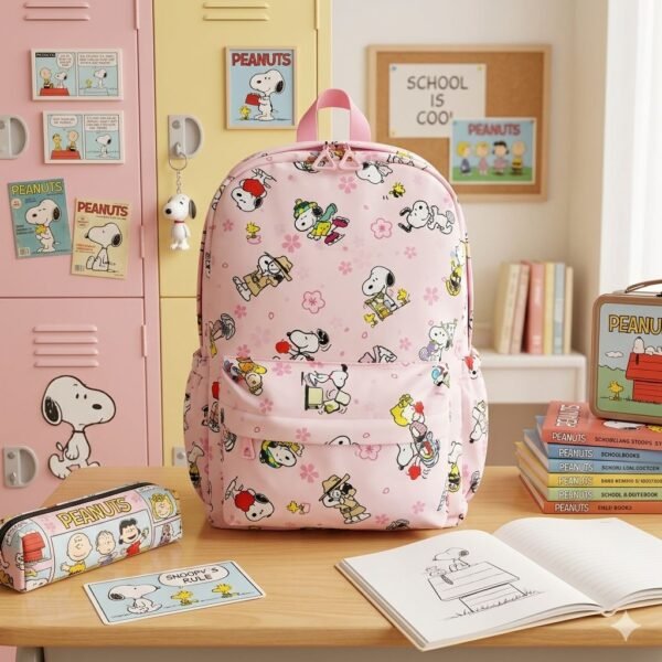 YZ-5104 - MOCHILA DISEÑO "CARTOON" x "SNOOPY" (1 PZA)