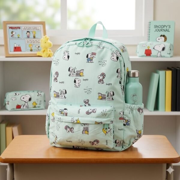 YZ-5104 - MOCHILA DISEÑO "CARTOON" x "SNOOPY" (1 PZA)