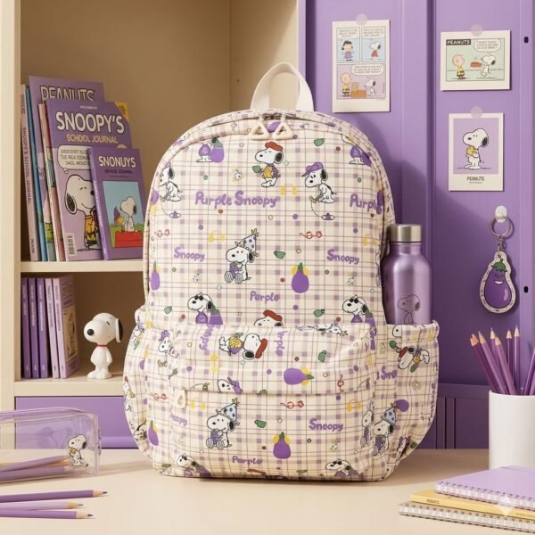 YZ-5104 - MOCHILA DISEÑO "CARTOON" x "SNOOPY" (1 PZA)