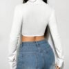 DY54282 - CHAMARRA DEPORTIVA CORTE "CROP" PARA DAMA POR TERCIA (3 PIEZAS)