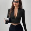 DY54282 - CHAMARRA DEPORTIVA CORTE "CROP" PARA DAMA POR TERCIA (3 PIEZAS)
