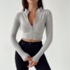 DY54282 - CHAMARRA DEPORTIVA CORTE "CROP" PARA DAMA POR TERCIA (3 PIEZAS)