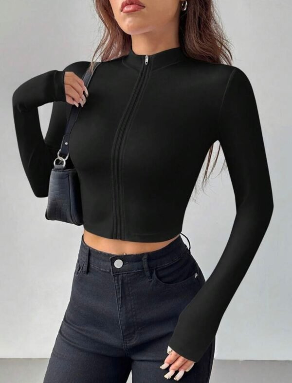 DY54282 - CHAMARRA DEPORTIVA CORTE "CROP" PARA DAMA POR TERCIA (3 PIEZAS)