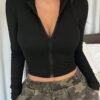 DY54282 - CHAMARRA DEPORTIVA CORTE "CROP" PARA DAMA POR TERCIA (3 PIEZAS)