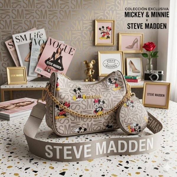 S917-670 - CROSSBODY DE "PERSONAJES" CON MONEDERO x "STEVE MADDEN" (1 PZA)