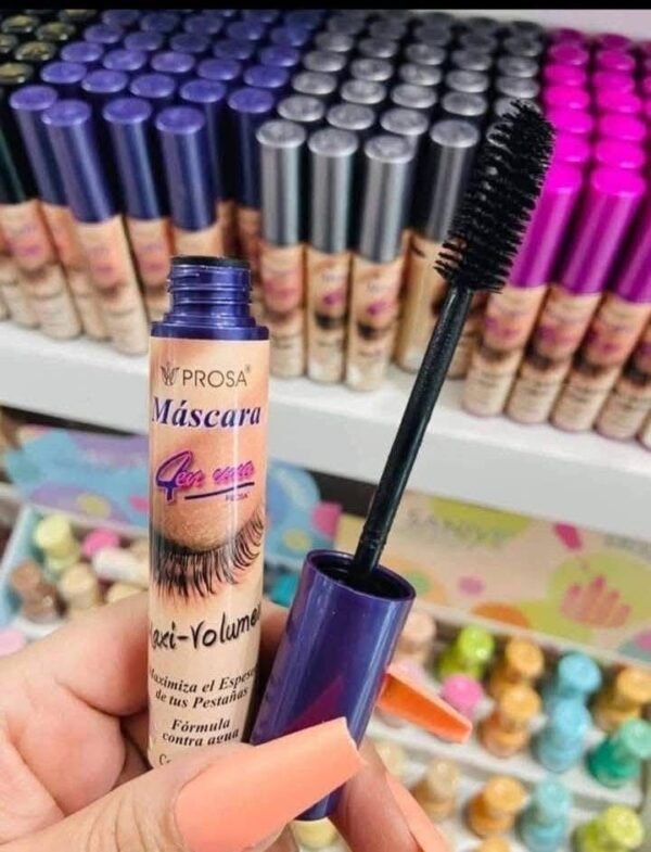 15153 - MASCARA "MAXI-VOLUMEN" x "PROSA" TAPA MORADA (1 PZA)
