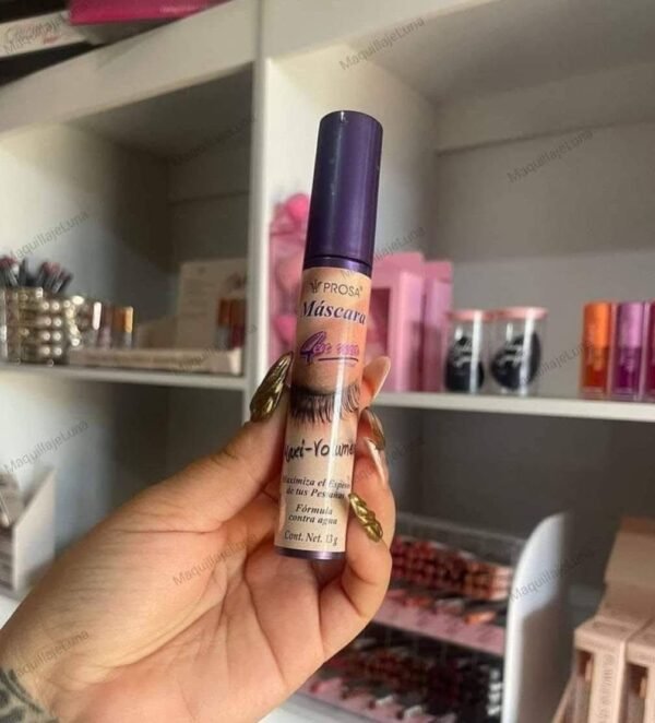 15153 - MASCARA "MAXI-VOLUMEN" x "PROSA" TAPA MORADA (1 PZA)