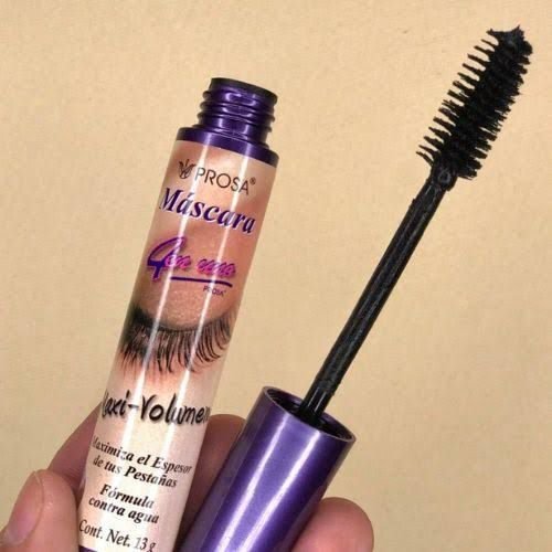 15153 - MASCARA "MAXI-VOLUMEN" x "PROSA" TAPA MORADA (1 PZA)