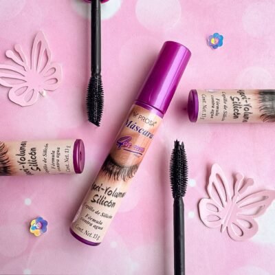 15191 - MASCARA "MAXI-VOLUMEN SILICON" x "PROSA" TAPA ROSA (1 PZA)