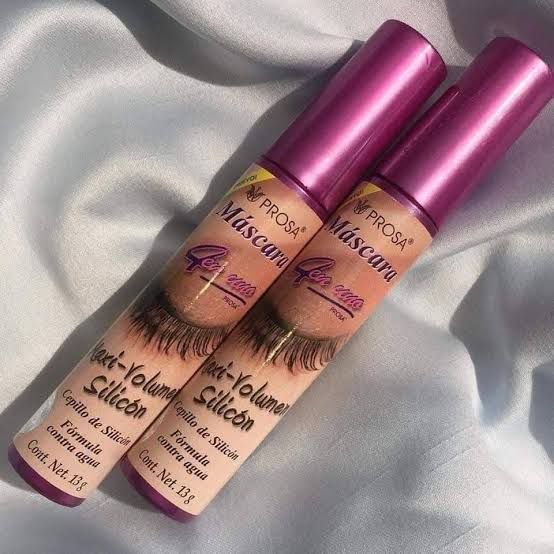 15191 - MASCARA "MAXI-VOLUMEN SILICON" x "PROSA" TAPA ROSA (1 PZA)