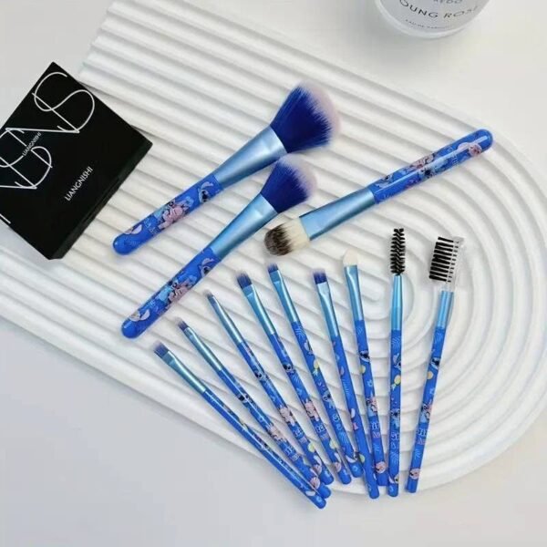 HUBR2098 - KIT DE BROCHAS PARA MAQUILLAJE x "STITCH" POR TERCIA (3 KITS)